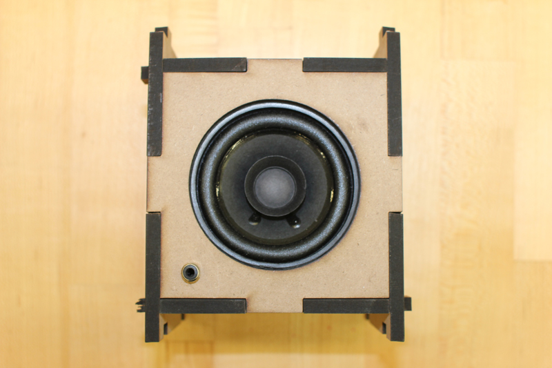 An early design of the speaker cabinet.