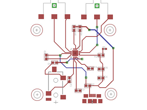 Designing a board for the Class D Amplifier.